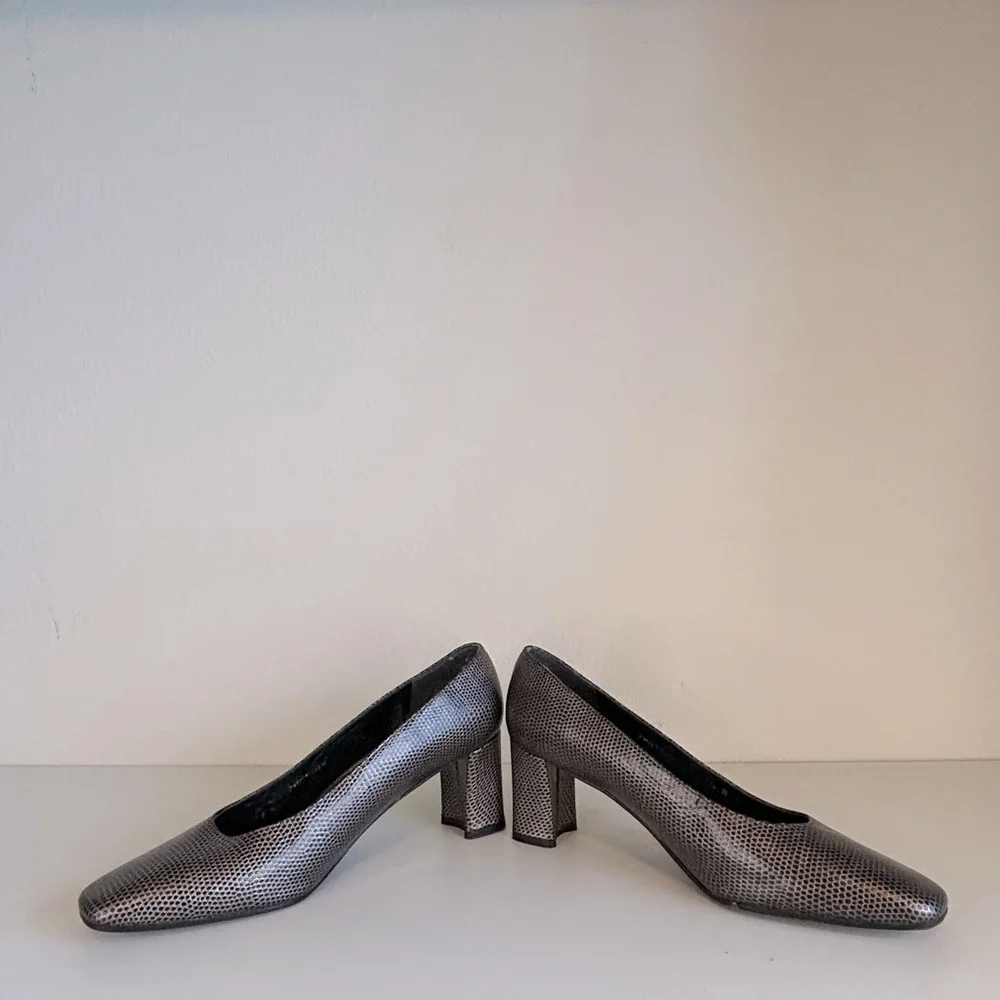 Vintage Metallic Stuart Weitzman Heels